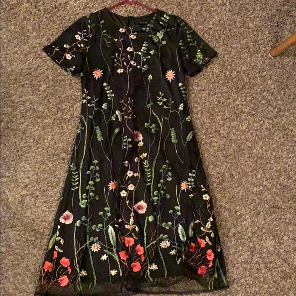 Roolee floral embroidered dress
